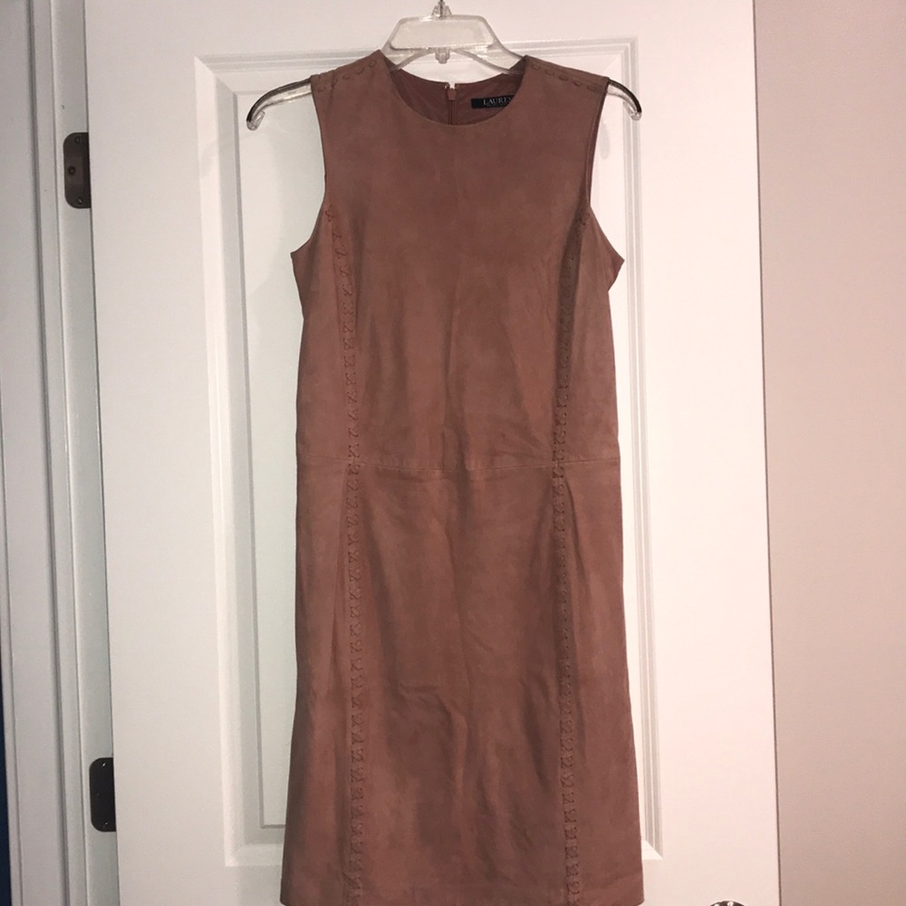 Lauren by Ralph Lauren Goat Suede Dress
